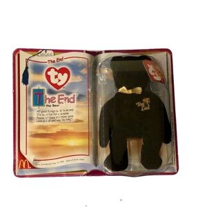 “The End” Collectors Teanie Beanie Baby Retired Bear